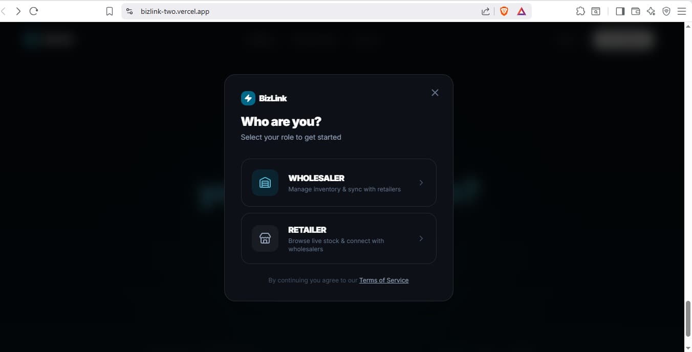 BizLink B2B platform screenshot 3